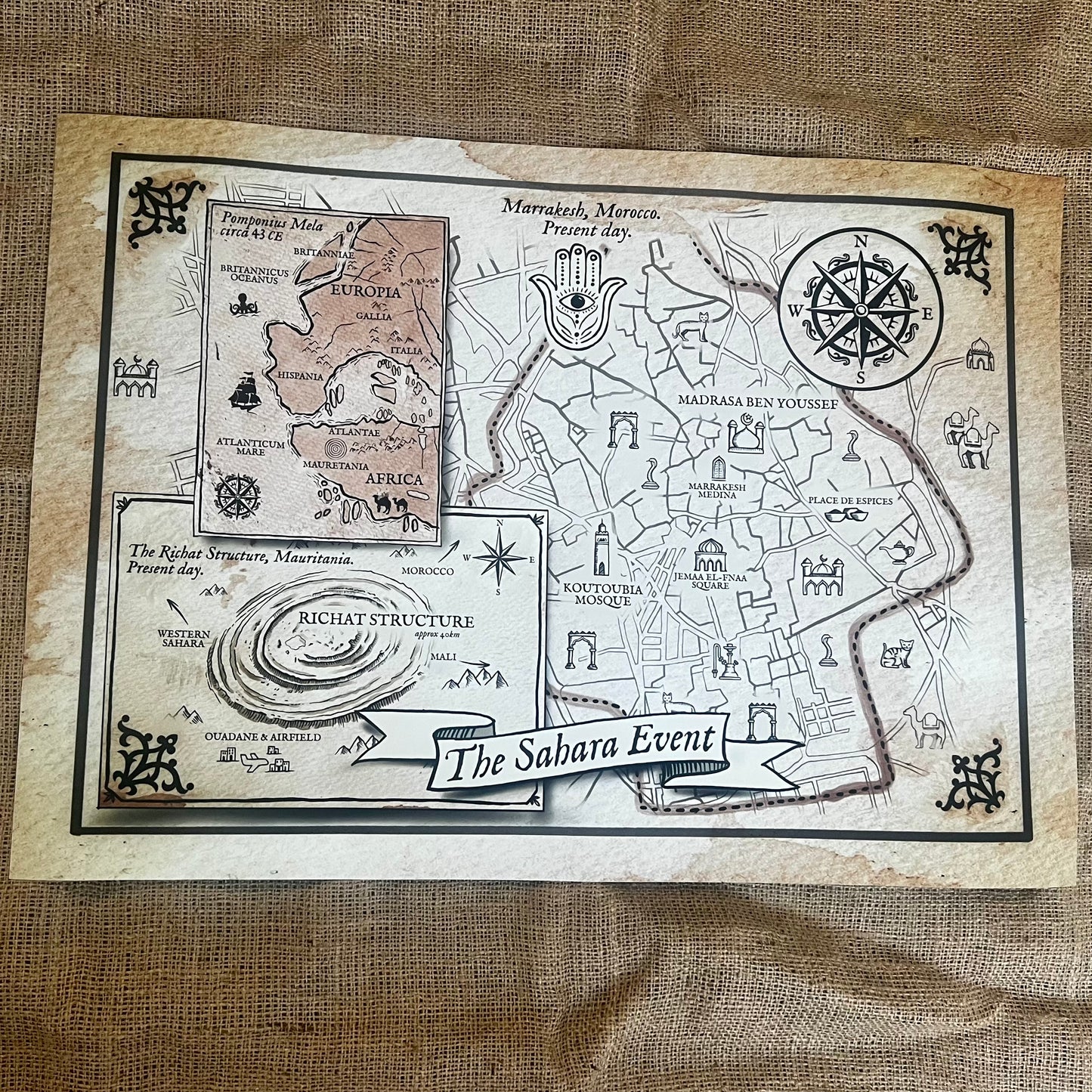 The Sahara Event map