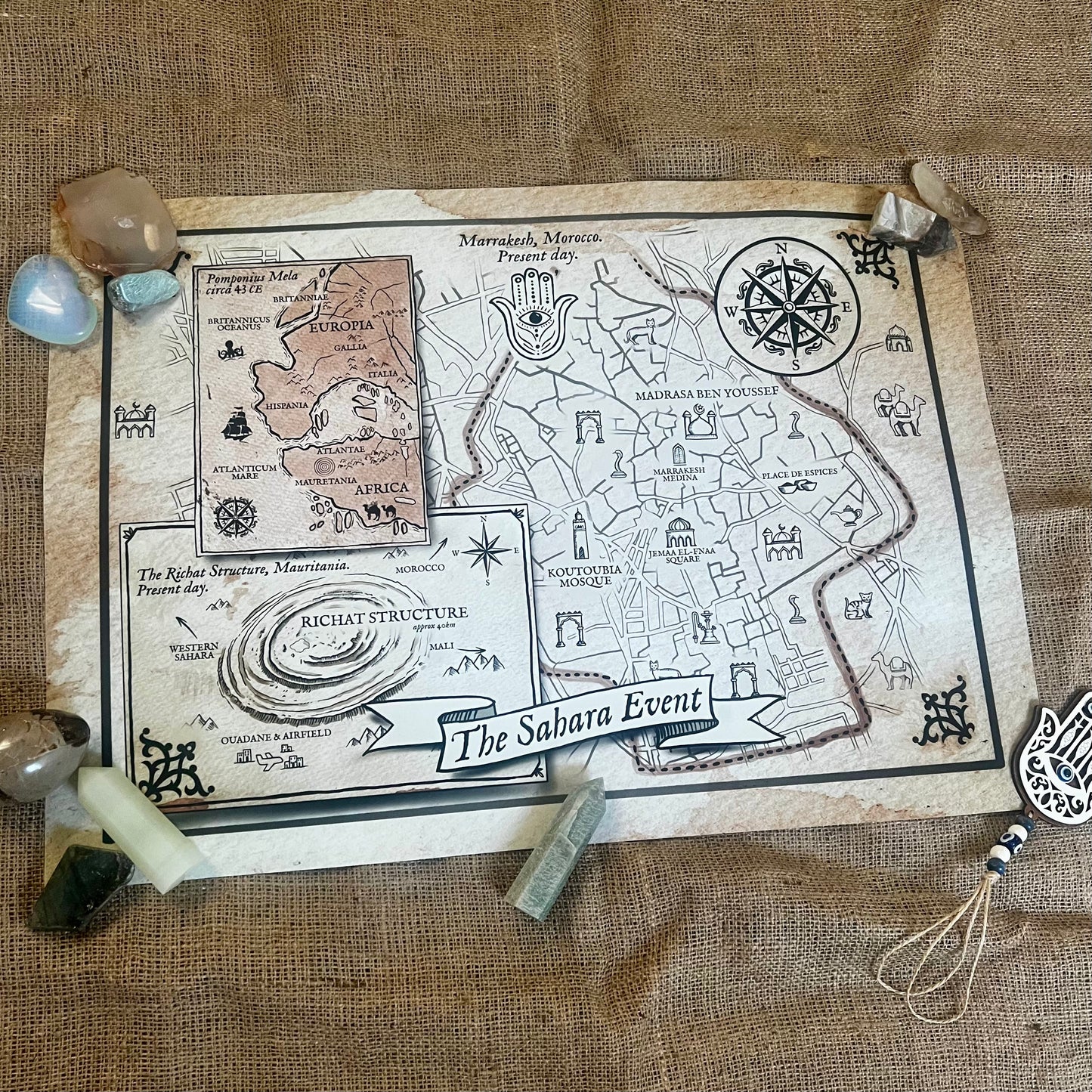 The Sahara Event map